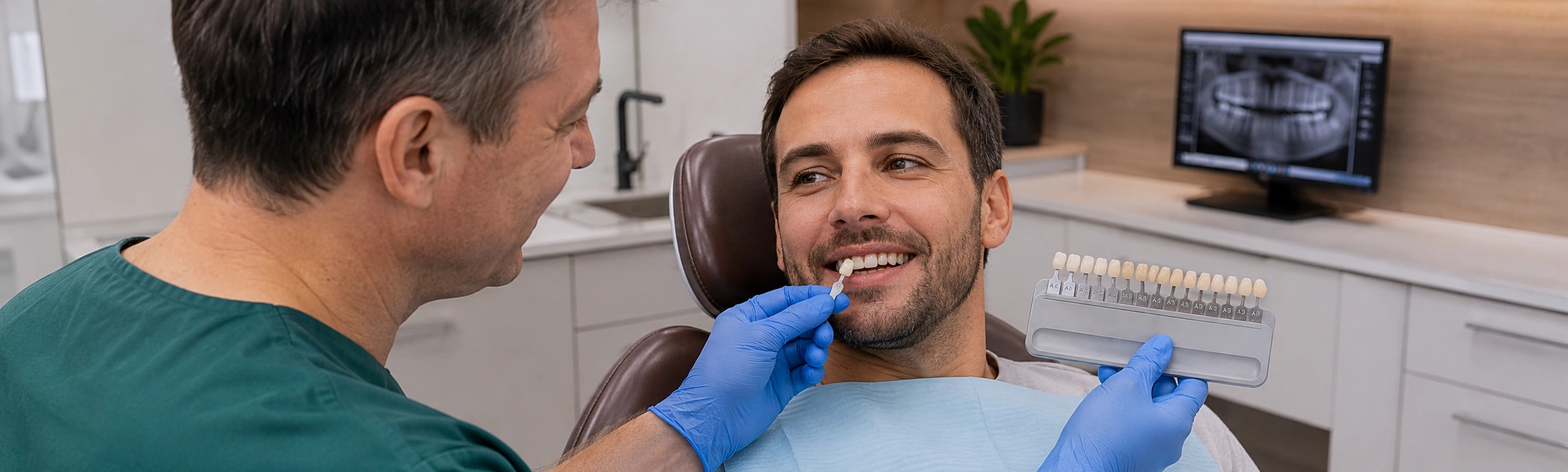 Veneers appointment step 1 at Dalkeith Dental