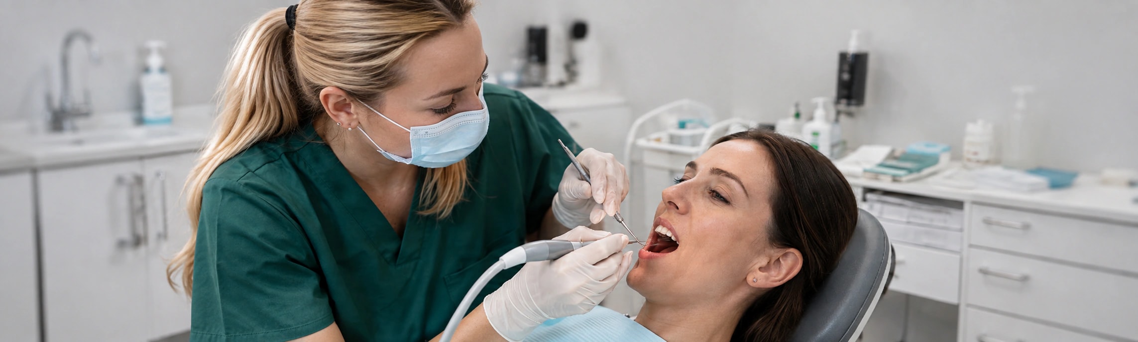 White Fillings appointment step 3 at Dalkeith Dental